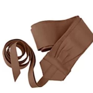 G.I.L.I Leather Obi Wrap Belt British Tan X-small/Small